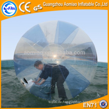 Halb hellblau schwimmende Wasserkugel, Wasser Spiel riesigen Ball aufblasbaren Wasser zorb Ball